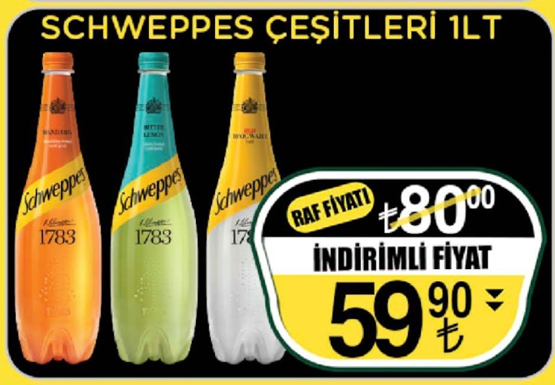 Schweppes Çeşitleri 1Lt
