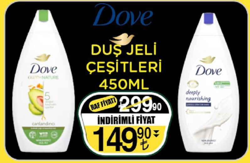 Dove Duş Jeli Çeşitleri 450Ml