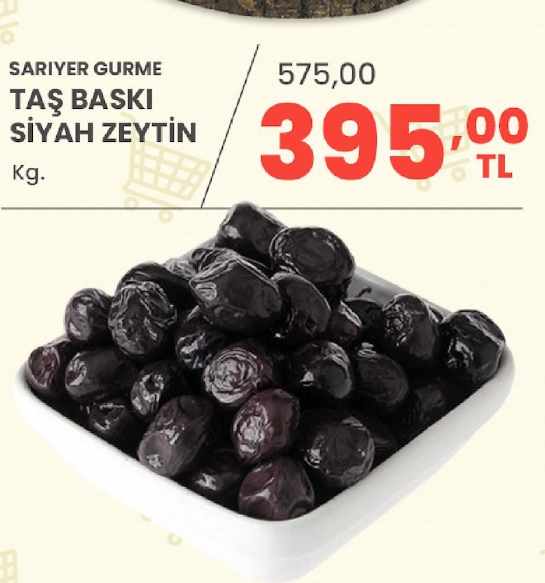 Sariyer Gurme Taş Baskı Siyah Zeytin Kg.