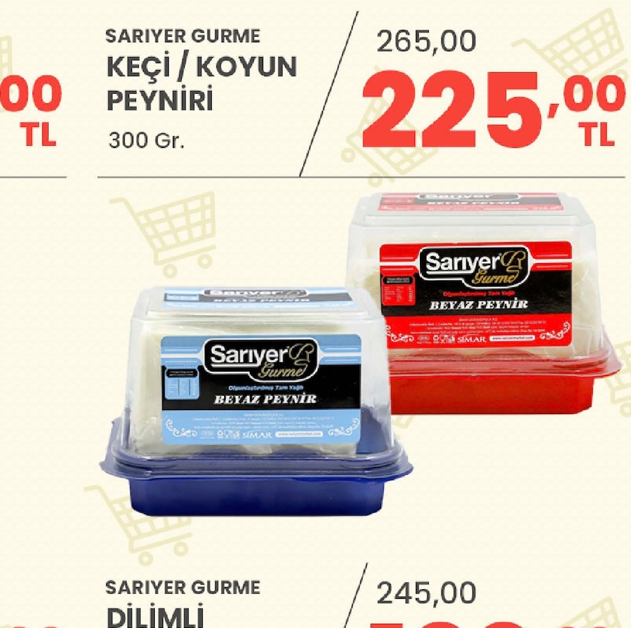 Sariyer Gurme Beyaz Peynir 300Gr