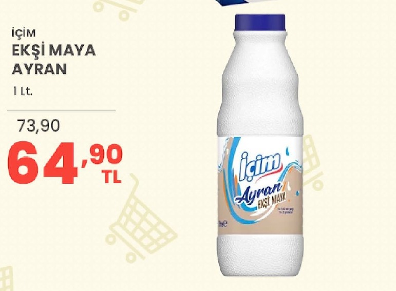 İçim Ekşi Maya Ayran 1 Lt.