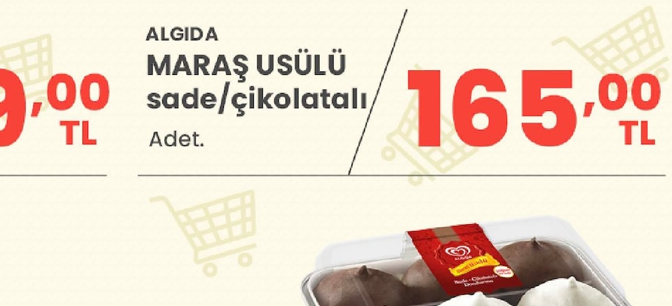 Algida Maraş Usülü Sade/Çikolatalı Adet