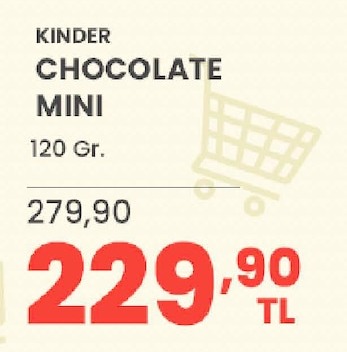Kinder Chocolate Mini 120 Gr