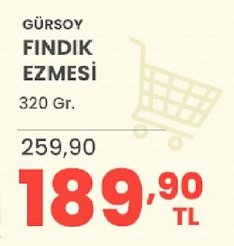 Gürsoy Fındık Ezmesi 320 Gr
