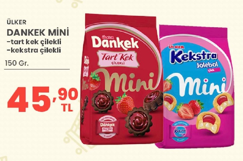 Ülker Dankek Mini Tart Kek Çilekli Kekstra Çilekli 150G