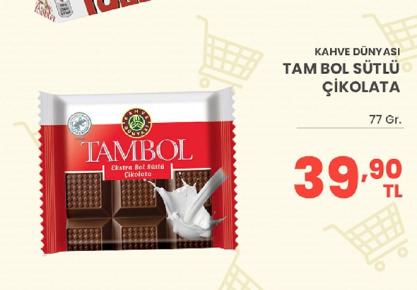 Tambol Tam Bol Sütlü Çikolata 77G