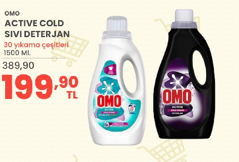 Omo Active Cold Sıvı Deterjan 1500 Ml