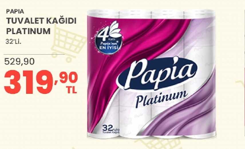 Papia Tuvalet Kağıdı Platinum 32'Li