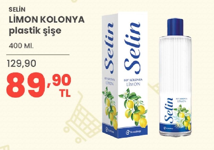 Selin Limon Kolonya Plastik Şişe 400 Ml