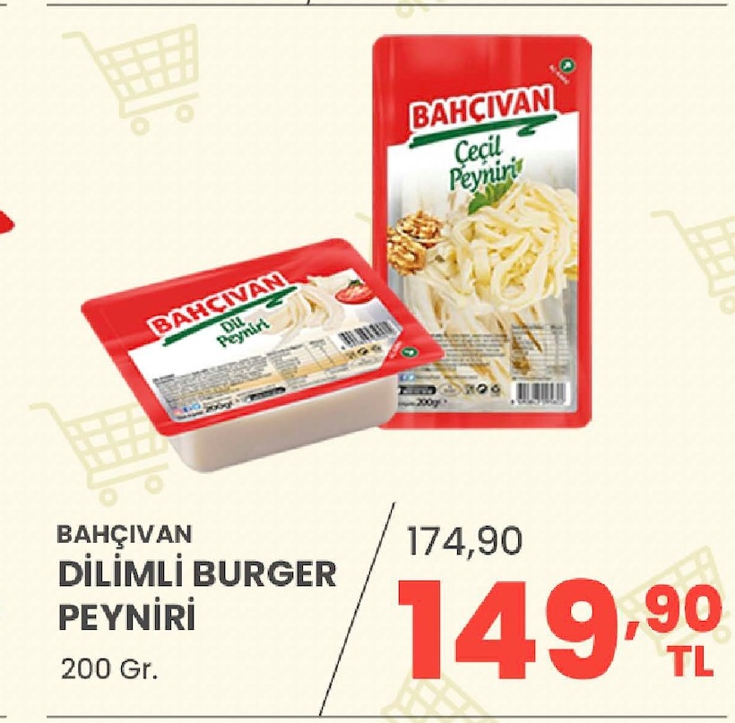 Bahçıvan Dilimli Burger Peyniri 200 Gr.