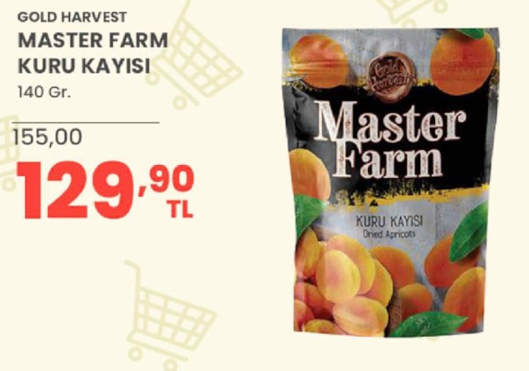 Gold Harvest Master Farm Kuru Kayısı 140 Gr