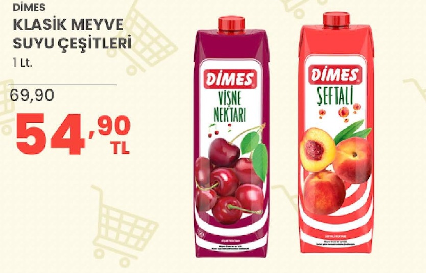 Dimes Klasik Meyve Suyu Çeşitleri 1 Lt