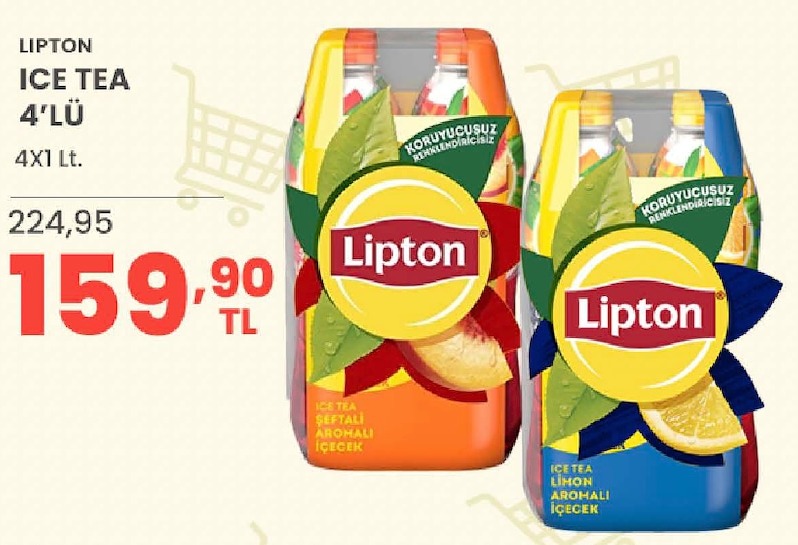 Lipton Ice Tea 4'Lü 4X1 Lt