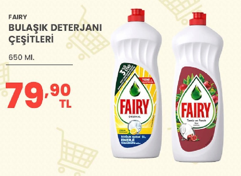 Fairy Bulaşık Deterjanı Çeşitleri 650 Ml