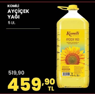 Komili Ayçiçek Yaği 5Lt