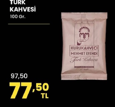 Kurukahveci Mehmet Efendi Türk Kahvesi 100G