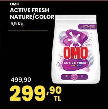 Omo Active Fresh Nature/Color 5,5 Kg.