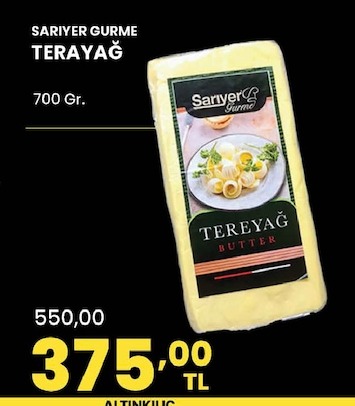 Sariyer Gurme Tereyağ 700 Gr.