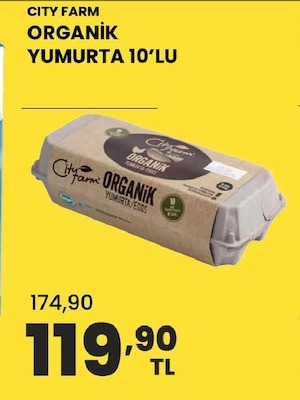 City Farm Organik Yumurta 10'Lu