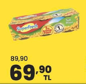 Superfresh Süt Mısır 3'Lü Avantaj Paket