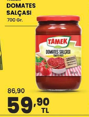 Tamek Domates Salçasi 700 Gr