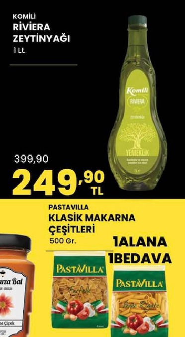 Komili Riviera Zeytinyağı 1 Lt.