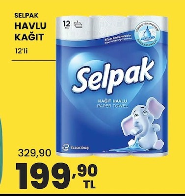 Selpak Havlu Kağıt 12'Li