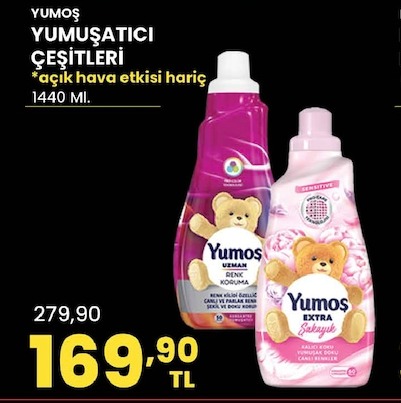 Yumos Yumuşatici Çeşitleri 1440 Ml