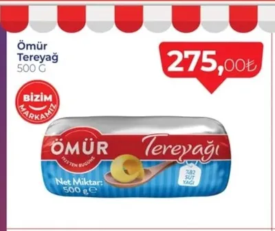 Ömür Tereyağ 500 G
