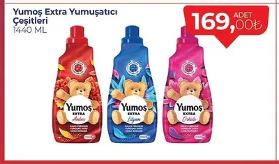 Yumoş Extra Yumuşatıcı Çeşitleri 1440 Ml