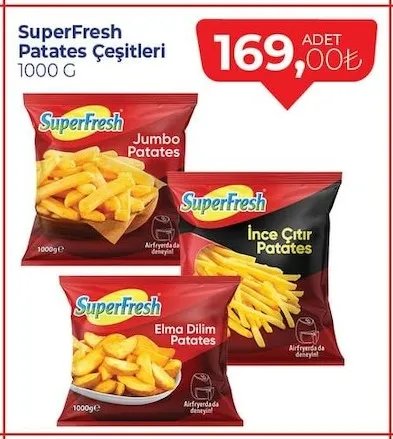 Superfresh Patates Çeşitleri 1000 G