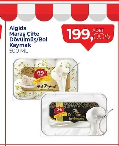 Algida Maraş Çifte Dövülmüş/Bol Kaymak 500 Ml