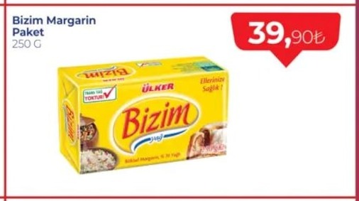 Bizim Margarin Paket 250 G