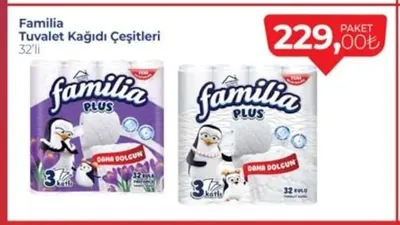 Familia Tuvalet Kağıdı Çeşitleri 32'Li
