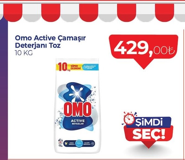 Omo Active Çamaşır Deterjanı Toz 10 Kg