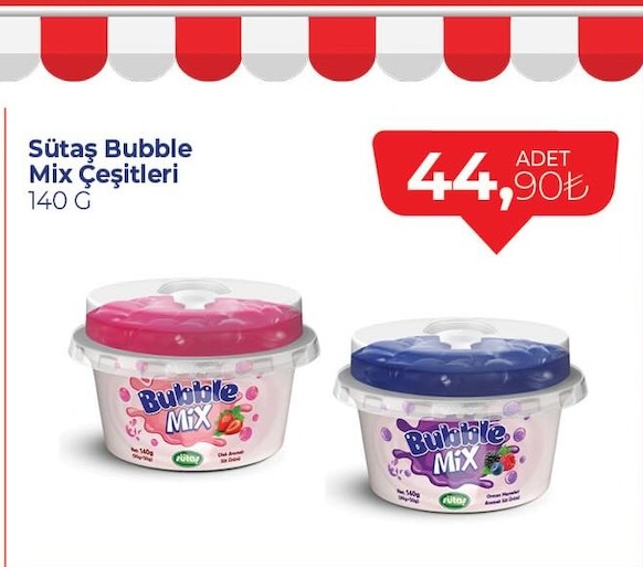Sütaş Bubble Mix Çeşitleri 140 G