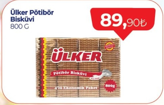 Ülker Pötibör Bisküvi 800 G