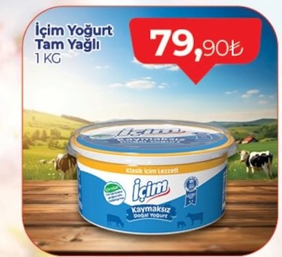 İçim Yoğurt Tam Yağlı 1Kg