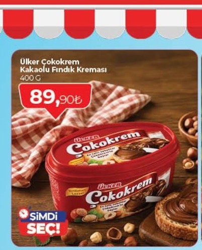 Ülker Çokokrem Kakaolu Fındık Kreması 400G