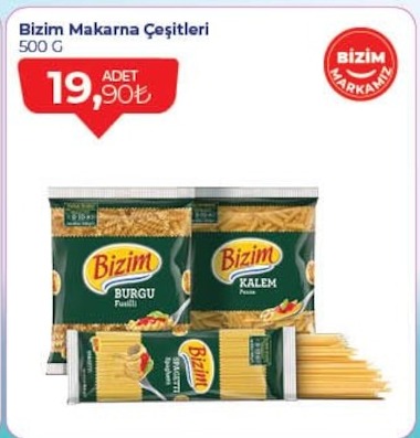 Bizim Makarna Çeşitleri 500G