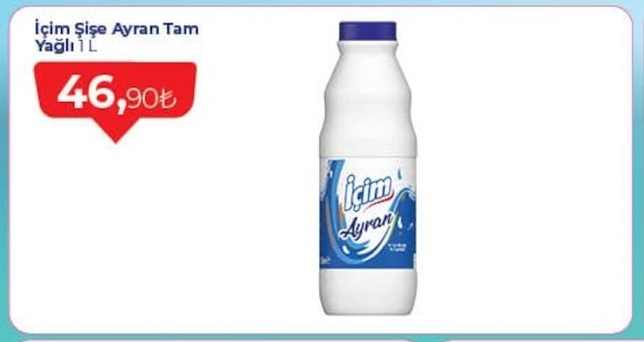 İçim Şişe Ayran Tam Yağlı 1L