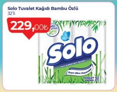 Solo Tuvalet Kağıdı Bambu Özlü 32'Li