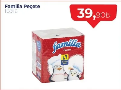 Familia Peçete 100'Lü