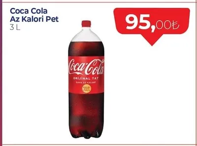 Coca Cola Az Kalori Pet 3 L