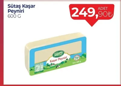 Sütaş Kaşar Peyniri 600 G