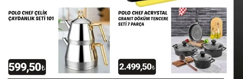Polo Chef Çeli̇K Çaydanlik Seti̇ 101