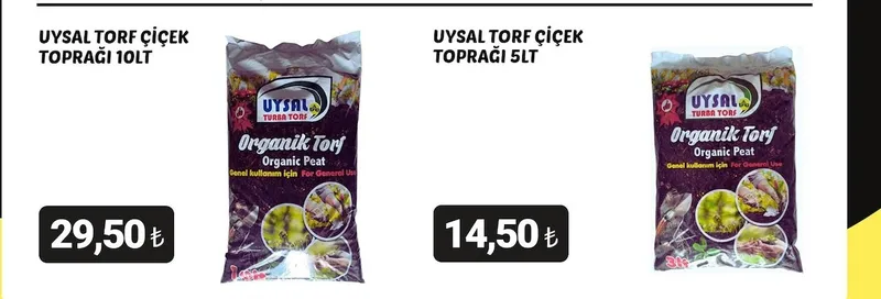 Uysal Torf Çiçek Toprağı 10Lt