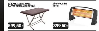 Sağlam Zeugma Masa Rattan Metal Ayak 70*120