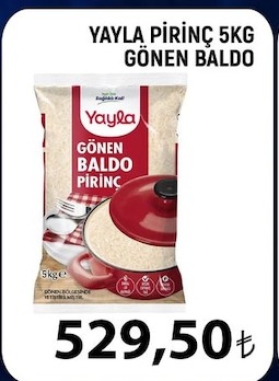 Yayia Pirinç 5Kg Gönen Baldo