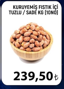 Kuruyemiş Fıstık Içi Tuzlu / Sade Kg